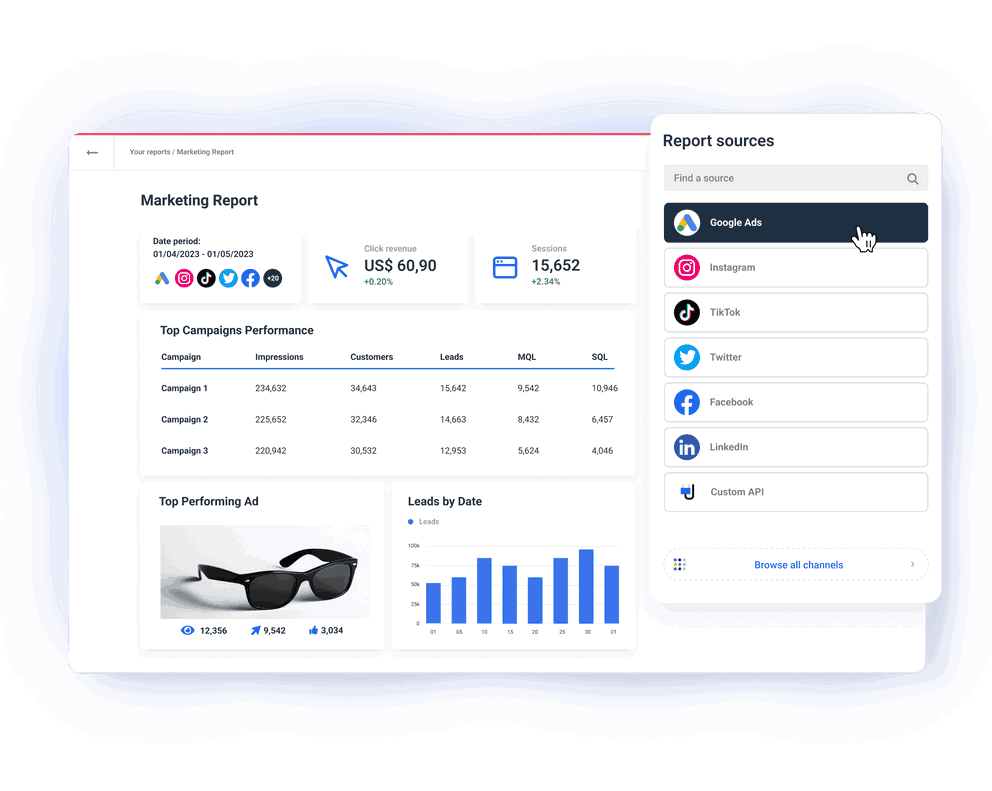 Whatagraph marketing reporting tool