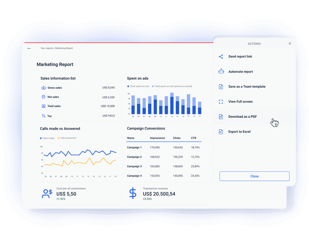 Whatagraph marketing reporting tool