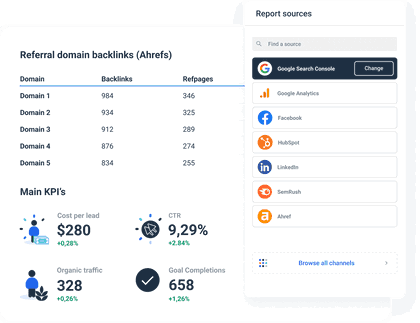 SEO report example.