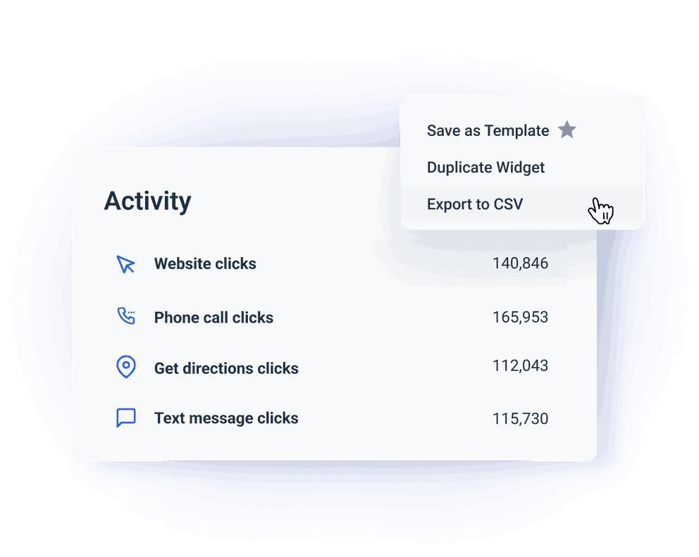 In Whatagraph you can download the whole marketing report in spreadsheet format