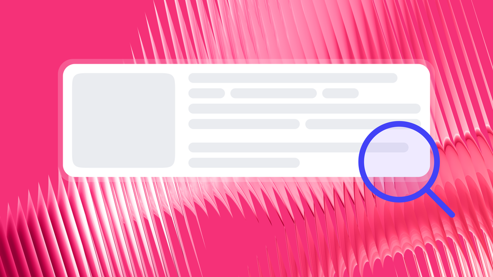 SEO Reporting Tools - Search interface with placeholder text and magnifying glass icon