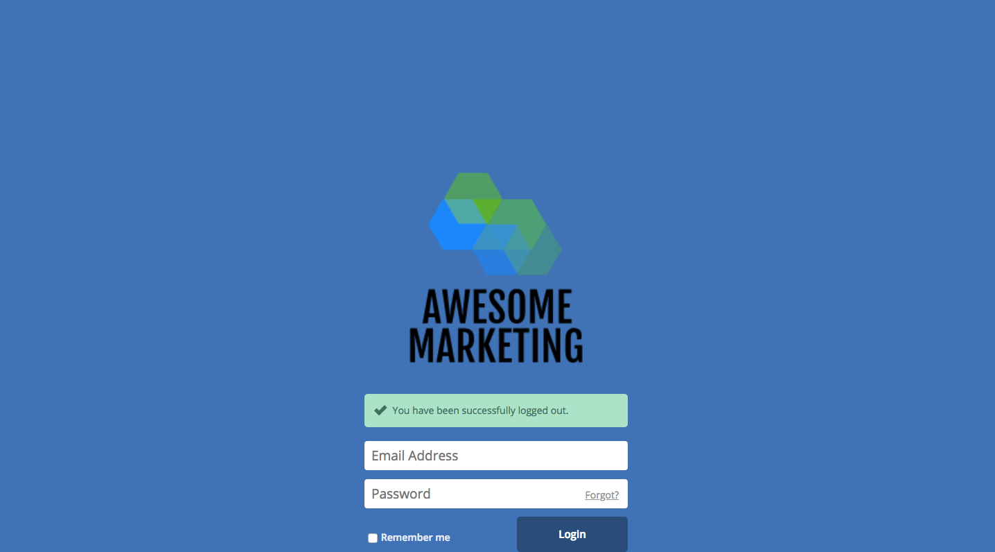 Activecampaign Dashboard - Login screen with logo, email, and password fields.