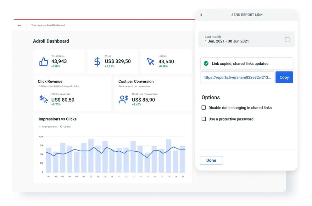 Adroll Dashboard Template