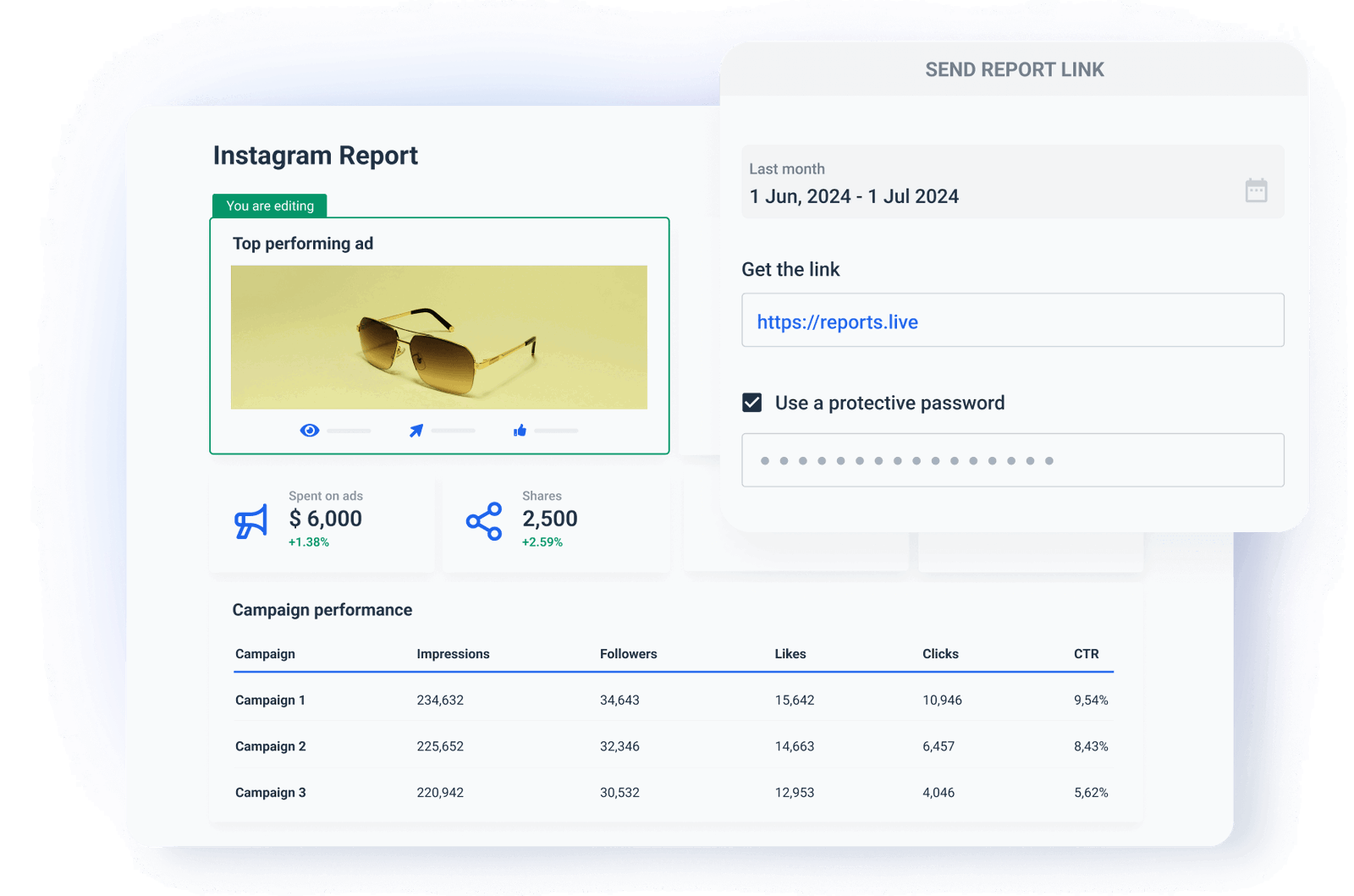 Try our Free Instagram Analytics Report Template Whatagraph