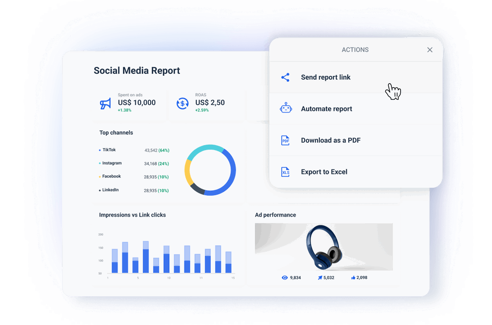 Automate report sending in Whatagraph