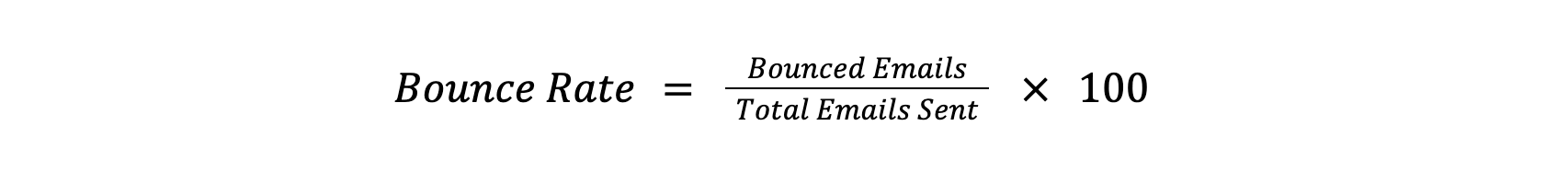 Bounce rate from emails