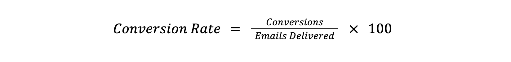 Conversion Rate from email