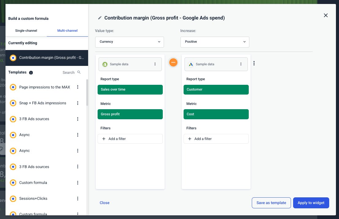 Custom Formulas - The