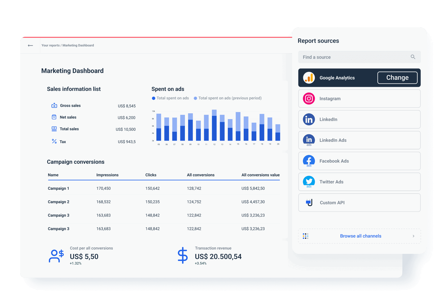 Maximize Efficiency with Our Dashboard Builder Whatagraph