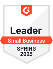 G2 badge for small business leader