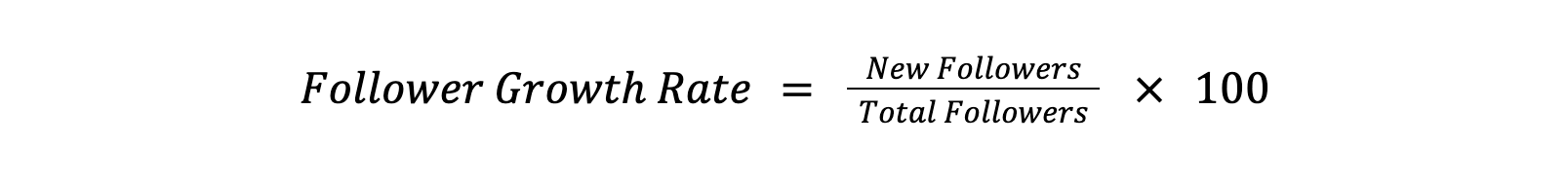 Follower growth rate