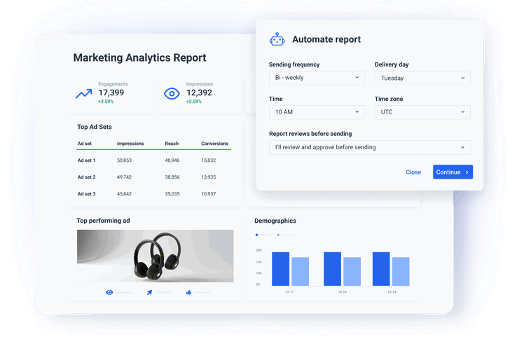 Marketing Analytics Report Template - Ready to Use | Whatagraph