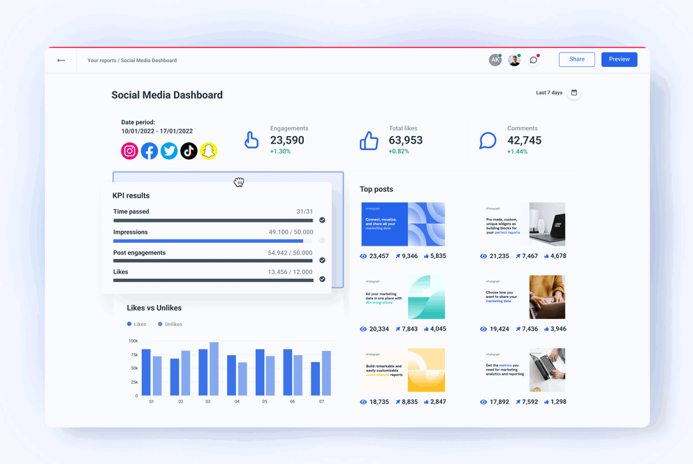 White Label Social Media Dashboard