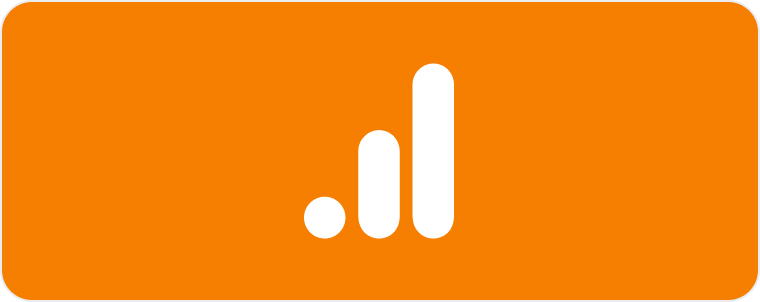 Image - An orange rounded square icon with a white graphical bar chart in the center
