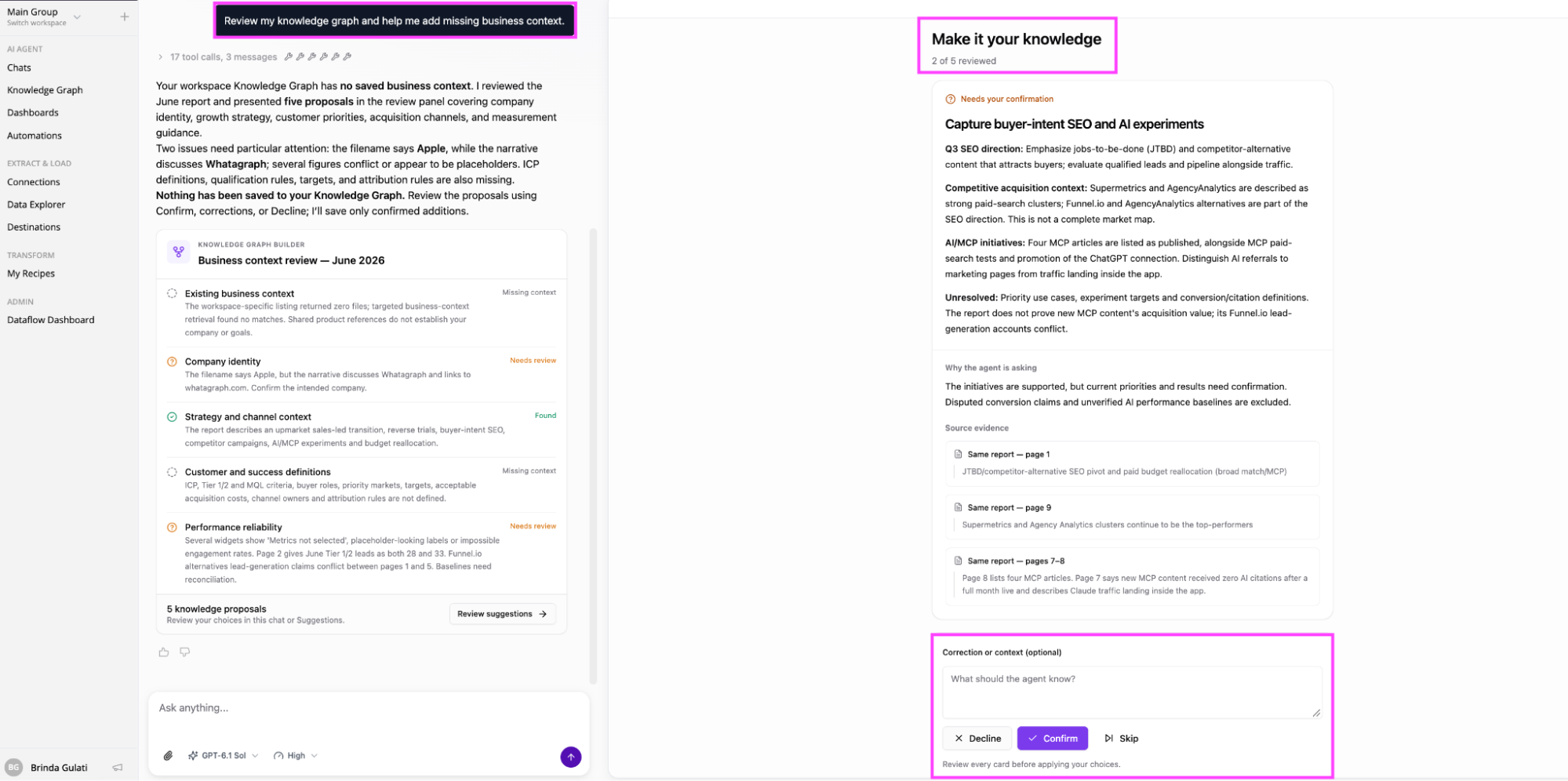 Improvado make it your knowledge panel