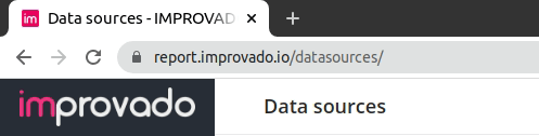 Improvado Whitelabeling Feature - Web browser showing Improvado's 
