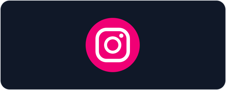 Instagram Analytics Report Template - Instagram logo on dark backdrop
