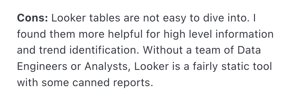 Screenshot of review for Looker Studio - Whatagraph