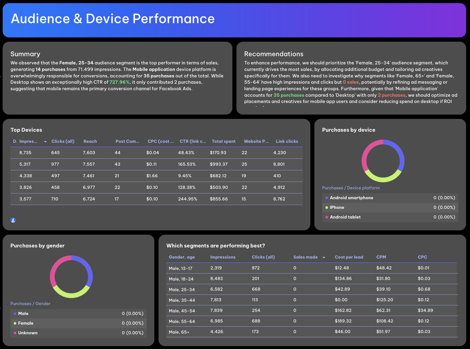 Free Looker Studio Facebook Ads Report Template Whatagraph