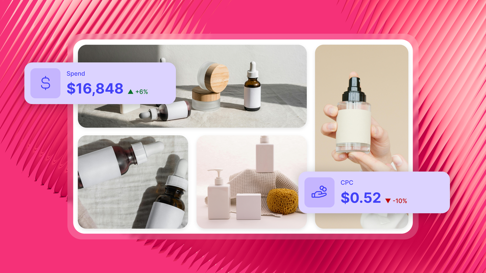 Marketing Analytics Reporting - Product ads dashboard showing spend and CPC data