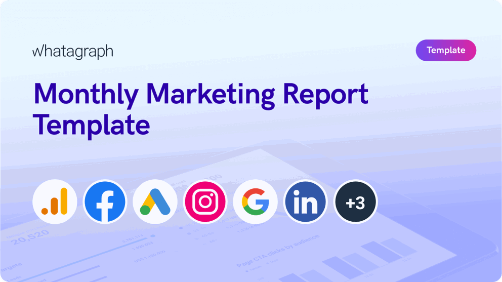 Monthly marketing report in template SEO