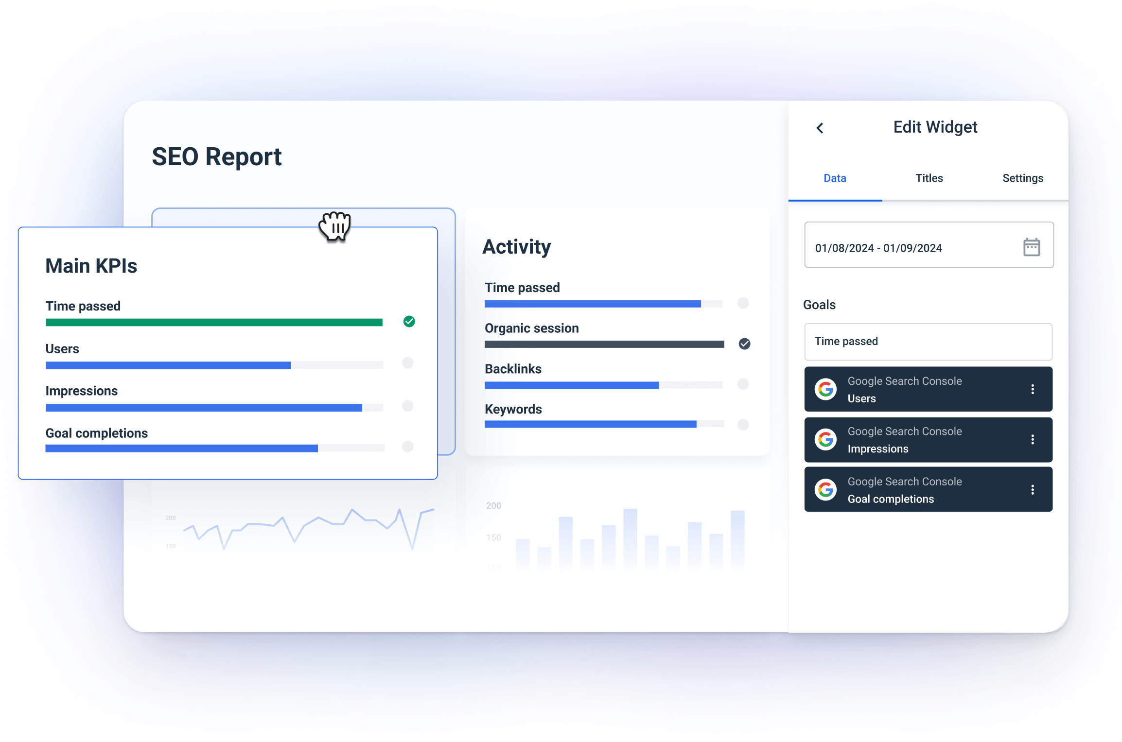 SEO Client Dashboard - Goals