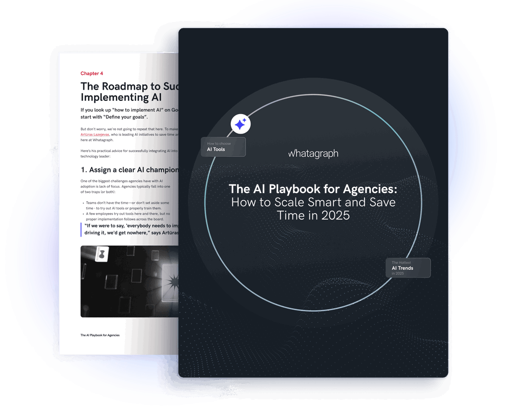 Playbook Hero - Two-panel layout with text and graphics on a dark patterned background.