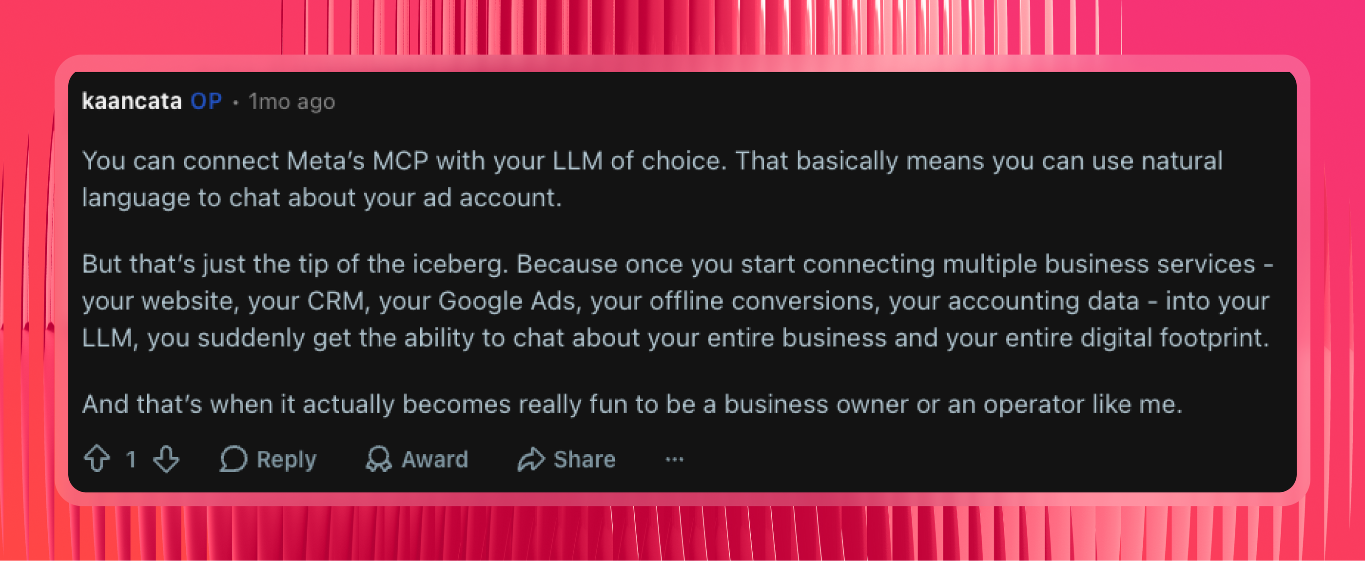 Reddit screenshot 2 - Facebook Ads MCP.png