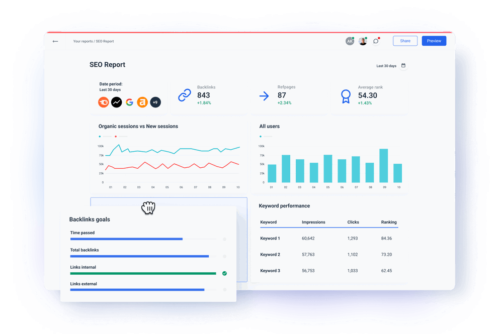 SEO Reporting Tool for Marketers