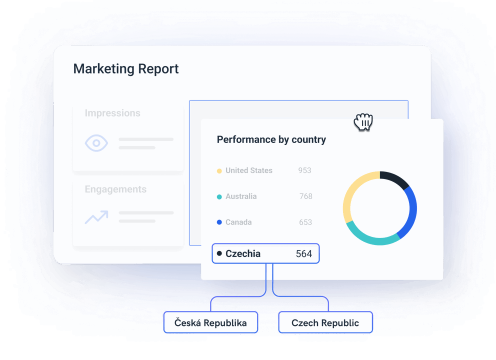 Rename, unify, or translate data outputs across your reports and dashboards