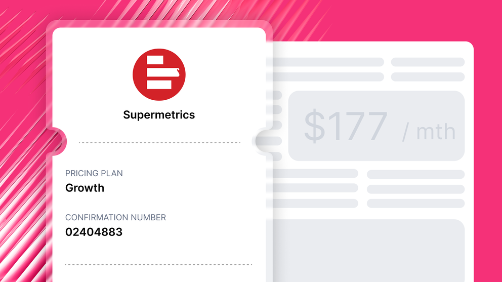 Supermetrics Pricing - Pricing plan "Growth", price is $177 per month