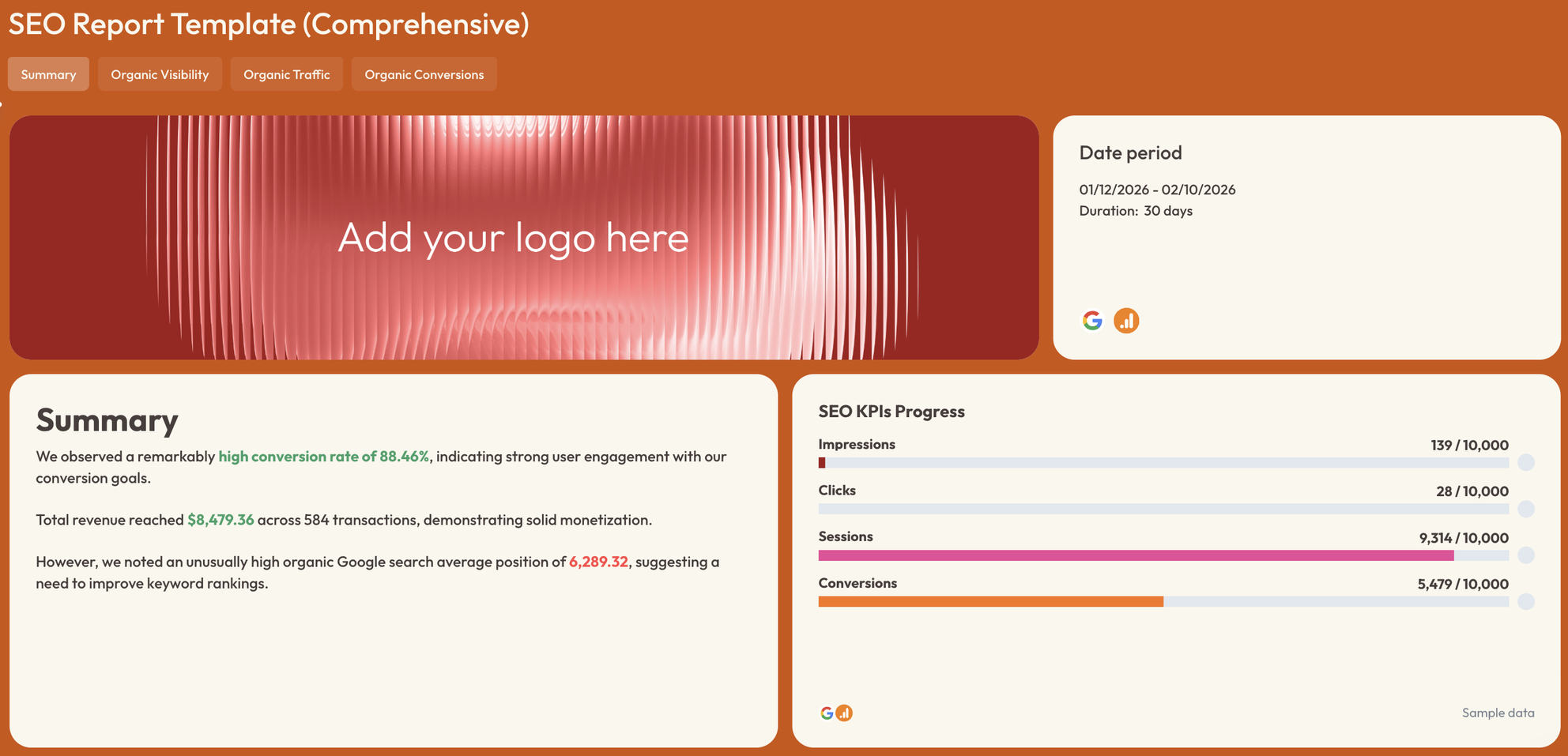 6 Best Web Analytics Dashboard Examples & Free Templates | Whatagraph