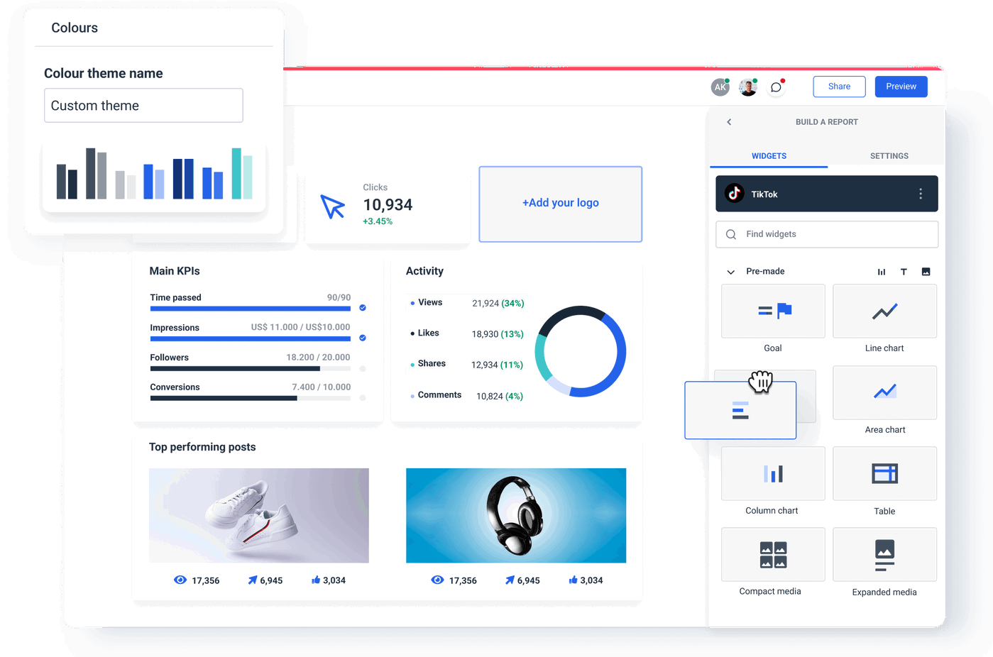 View of Build an Engaging TikTok Dashboard for Agencies | Whatagraph