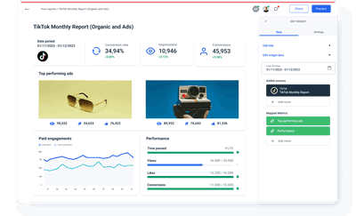 Grab a TikTok Reporting Tool for Agency Reporting | Whatagraph