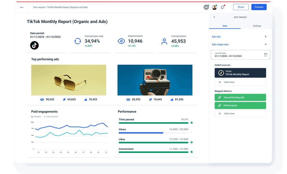 Monthly TikTok report 