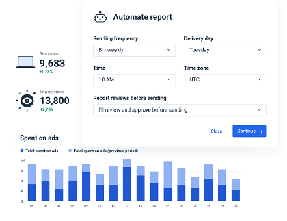 Google Analytics Report Template to monitor all your KPIs and metrics