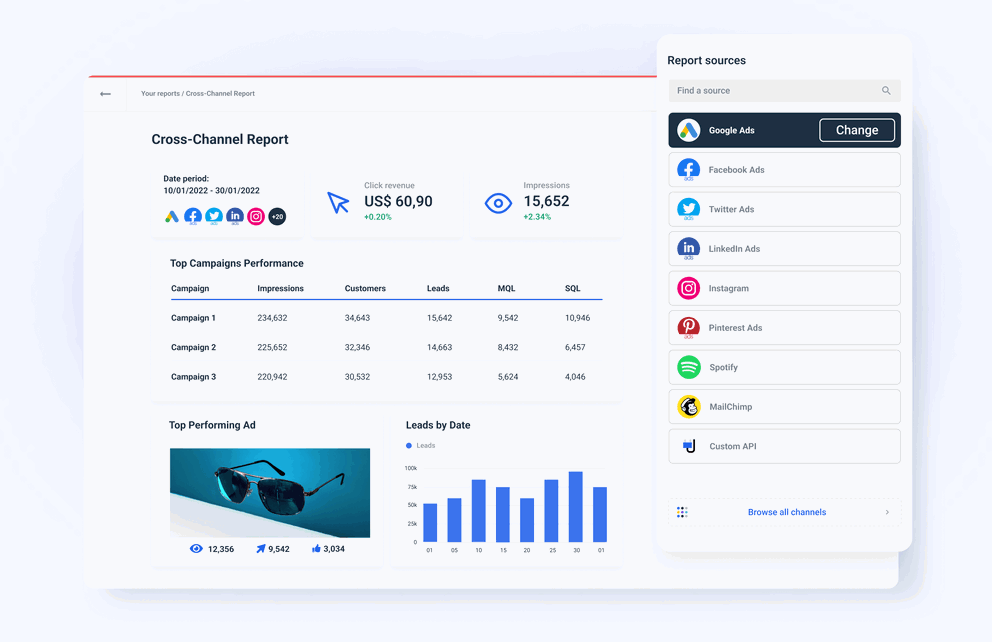 Whatagraph marketing reporting tool