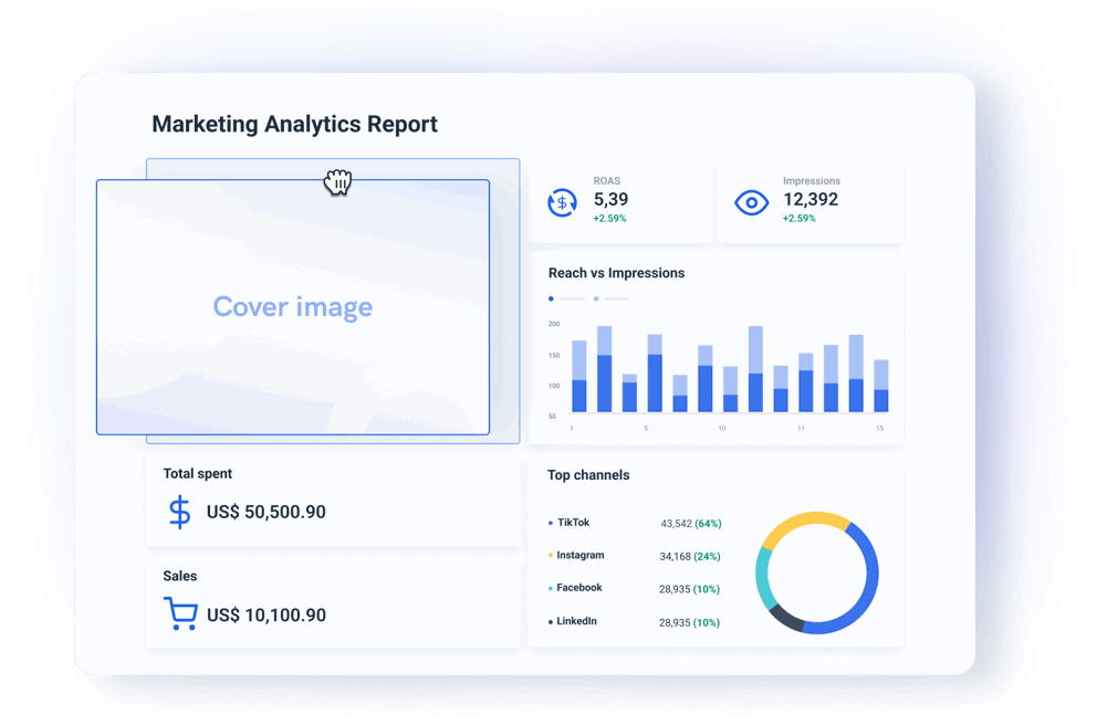Visualize your data and create reports in minutes