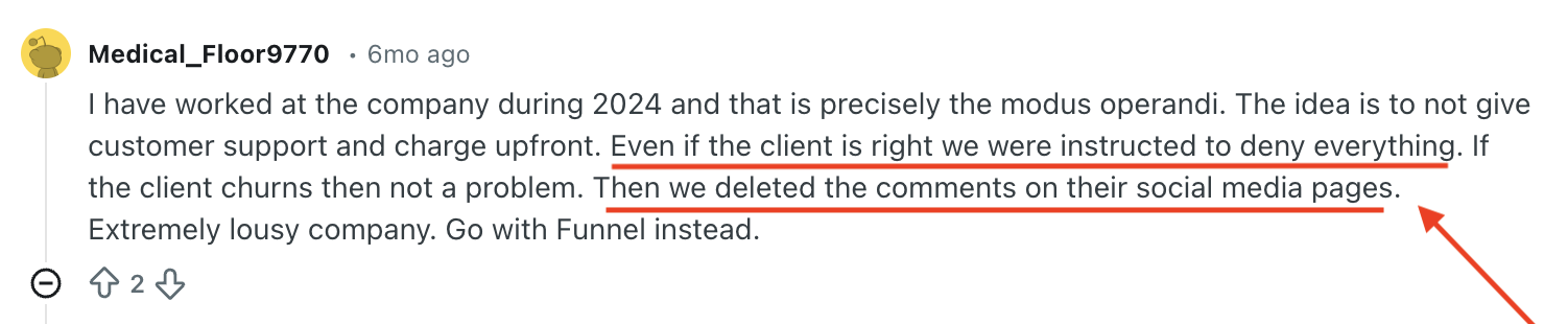 Windsor Ai Con Reddit - A screenshot of a Reddit comment with a red arrow pointing to the text.