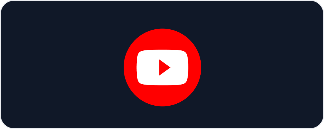 YouTube Report Template - A dark blue card featuring the YouTube logo.