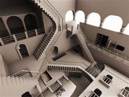 Managing data integration process without ETL tools is like navigating the Escher's stairs