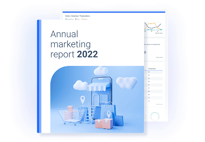 An image of the cover of Annual Marketing Report 2022