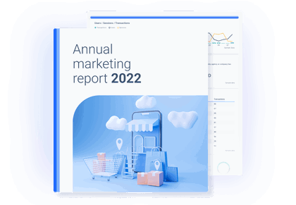 An image of the cover of Annual Marketing Report 2022