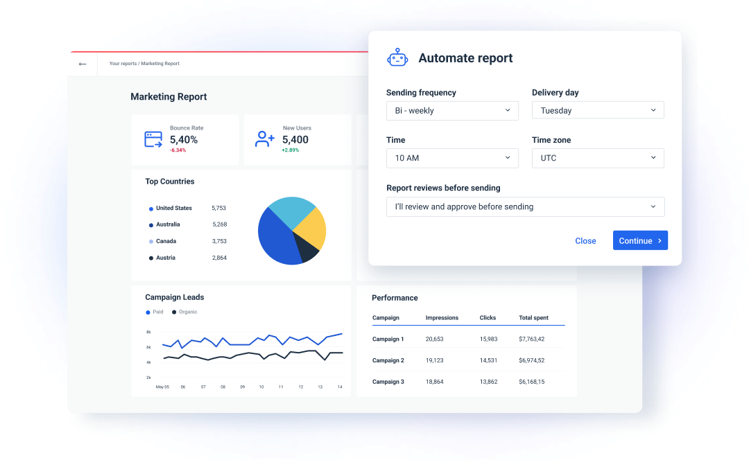  Automate client reporting