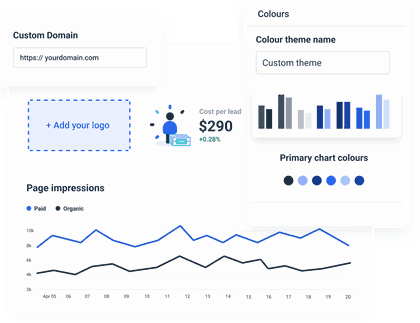 Whatagraph marketing report template.