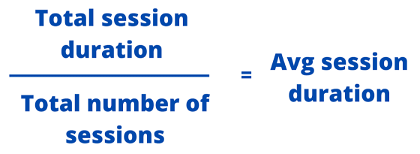 Facebook Average session duration formula