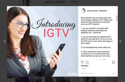Use long captions in your Instagram post to stand out
