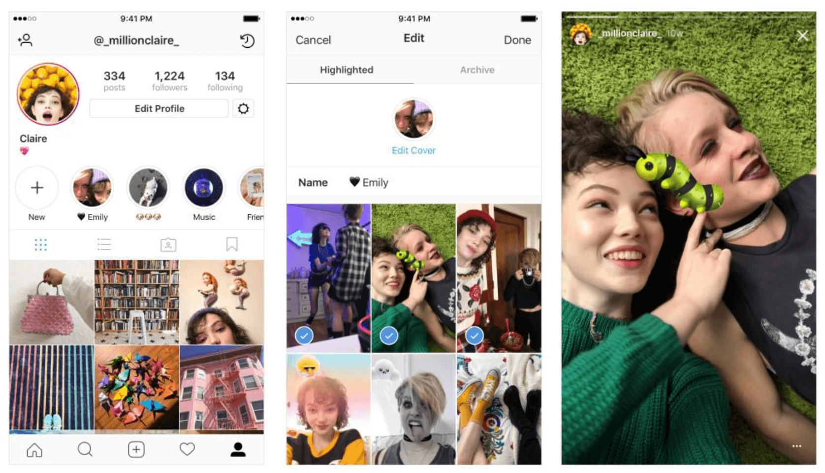 How to create a highlight from your Instagram Story