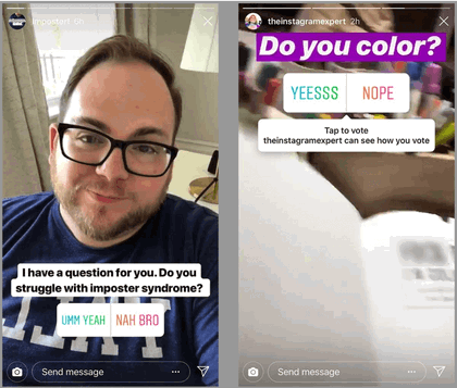 How do Story polls look in Instagram Stories?