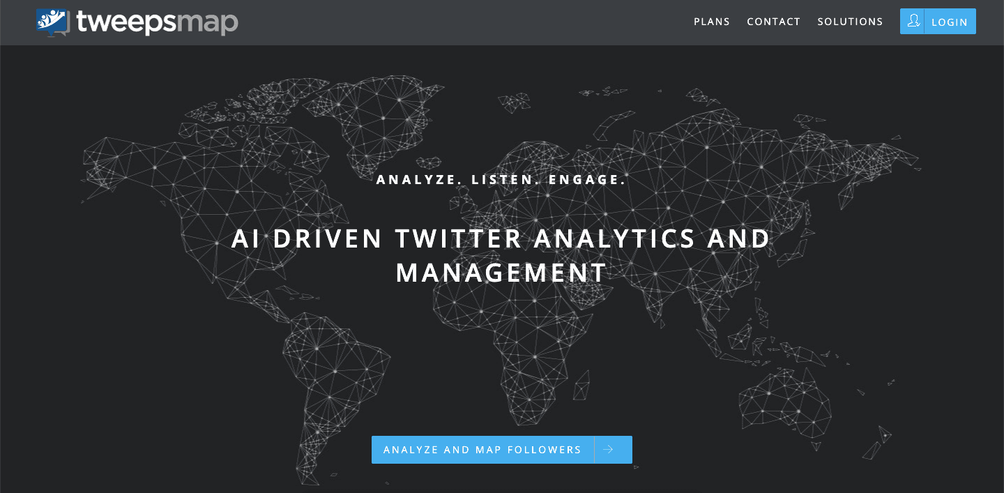 Tweepsmap AI tool